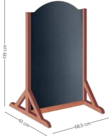 Quadro Preto Menu Tripé 119x68.5x61 cm