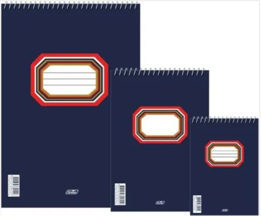 Bloco de Notas Espiral A5 Liso 60 Fls 60g – Firmo