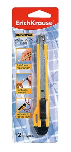 Faca Metálica Universal 9mm com Bloqueador - Qualidade Profissional