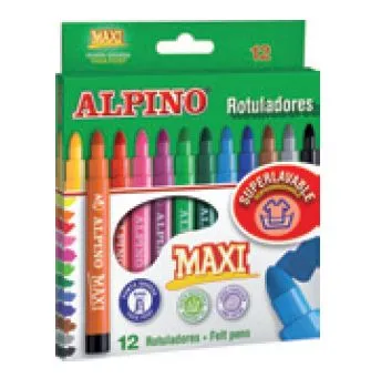 Marcadores Alpino Maxi – Pack 12 Cores