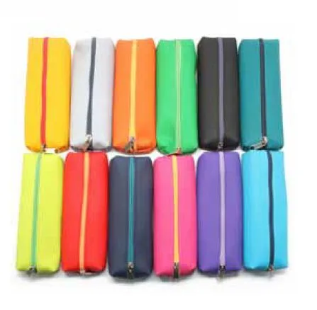 Bolsa Porta-Lápis Retangular Pequeno – Cores Sortidas