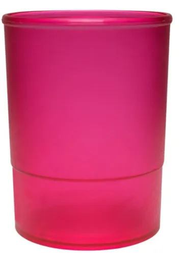 Porta-Lápis Translúcido Mab Vermelho - Mab