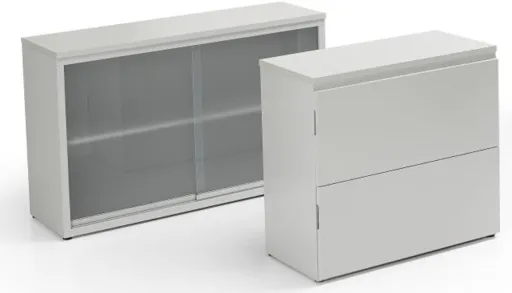 Armário com Portas de Vidro Fosco 800x1200x420mm Sem Tampo - Ind