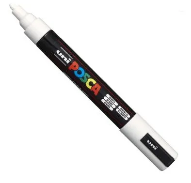 Marcador Uni Posca PC-5M Branco – Uni