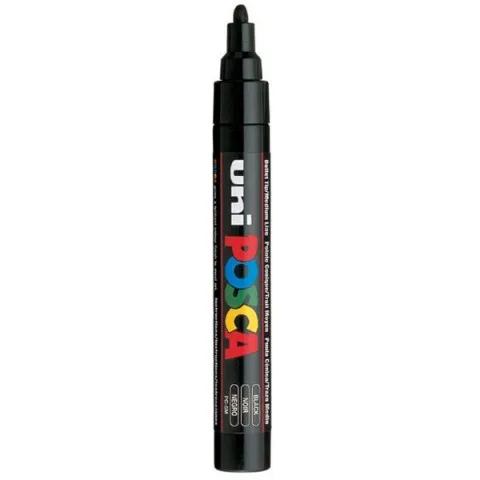 Marcador Uni Posca PC-5M Preto – Uni
