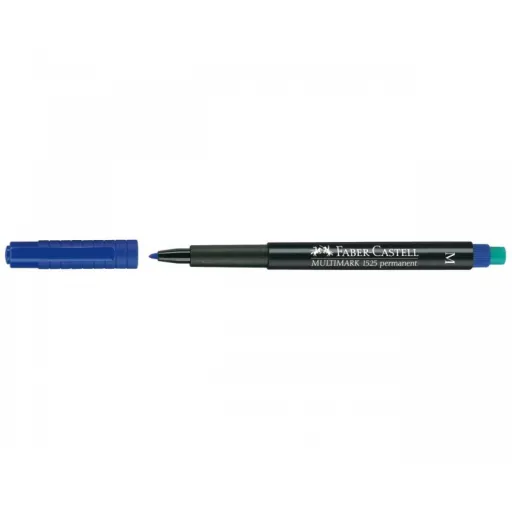 Marcador Permanente Faber-Castell OHP 1 mm Azul – Faber-Castell