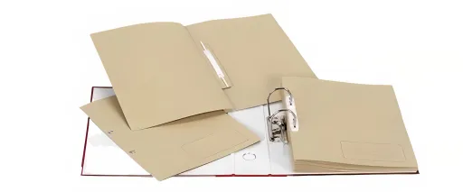 Dossier Kraft C/ Ferragem Plástica e com Furação 308x240mm Refª 26 10un