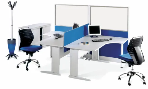 Escritório Completo 6pcs Posto de Trabalho 1400 - Aura