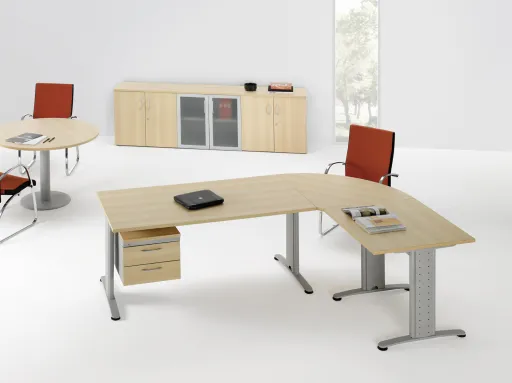 Secretária de Escritório 800x650x740mm com Alonga - Best