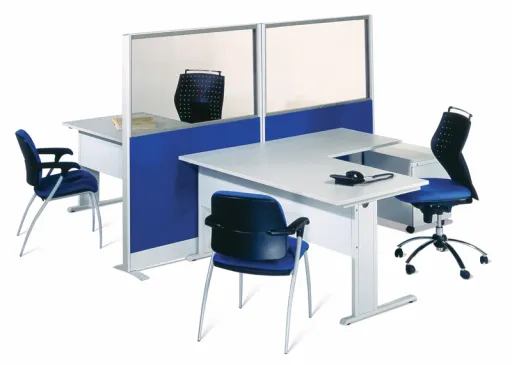 Secretária de Escritório Solução Plus 1600x800x740 mm com Alonga
