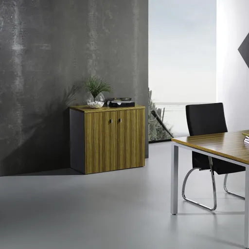 Armário de Escritório com Portas de Bater em Melamina 1510x1000x440mm – Raio