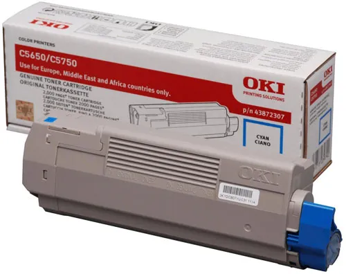 Toner Compatível OKI Azul 43872307 (5650/5750)