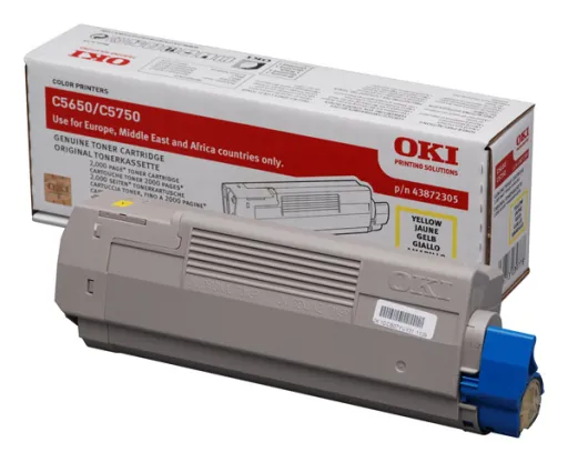 Toner Compatível OKI Amarelo 43872305 (5650/5750)