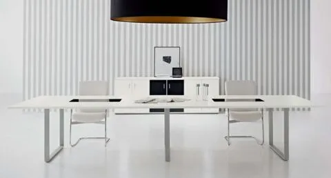Mesa de Reunião 2400x1200x740 mm em Melamina - Kclose