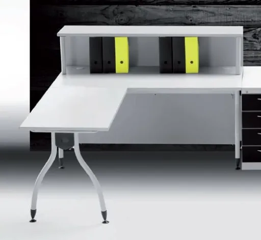 Balcão de Receção 1800x800x1100mm Weng com Alonga Melamina