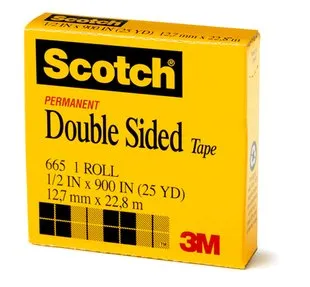 Fita Cola Dupla Face Permanente 22,8m x 12mm - Scotch
