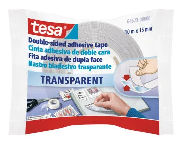 Fita Cola Dupla Face Transparente 10m x 15mm – Tesa Film