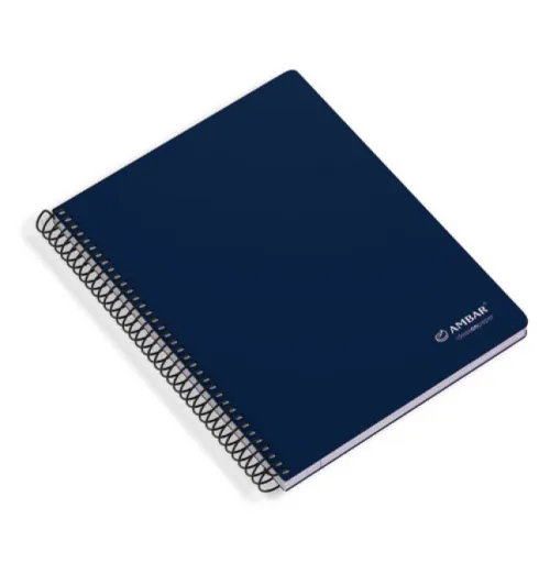 Caderno Espiral A5 Pautado Azul – Ambar