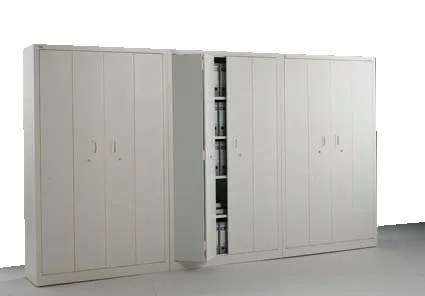 Armário de Escritório com Portas em Fole 1950x1000x420mm Cinza