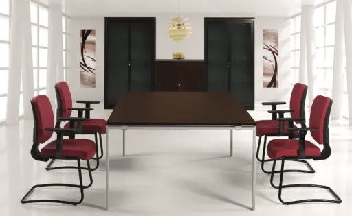 Mesa de Reunião Quadrada 1200x1200x740mm - Cartesius