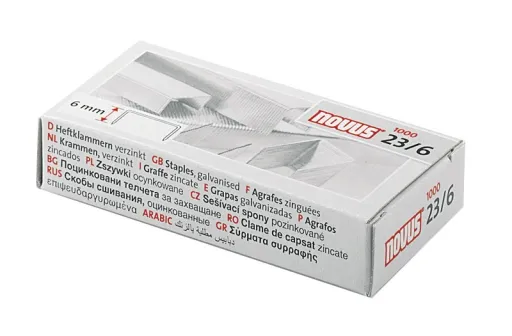 Agrafes Nº 23/6 1000un Novus