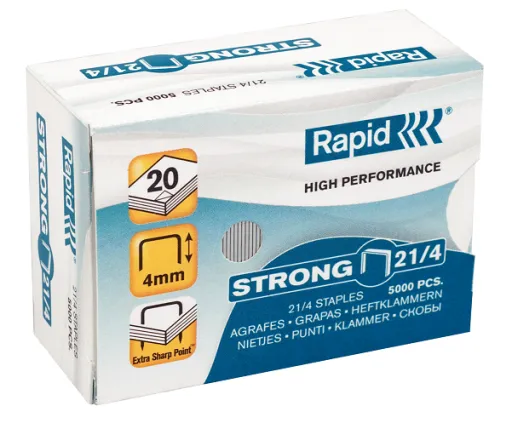 Agrafes Nº 21/4 Strong 5000un Rapid