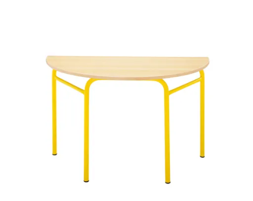 Mesa Escolar Meia Lua 1200x600x750mm 3º Ciclo