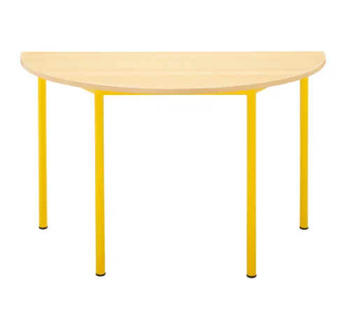 Mesa Escolar Meia Lua 1200x600x750mm 3º Ciclo