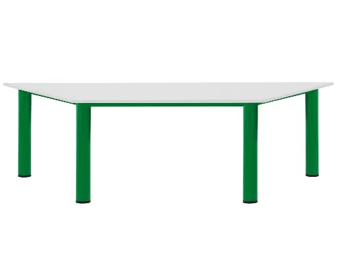 Mesa Infantário Trapezoidal 1300x650x410mm 2 Anos