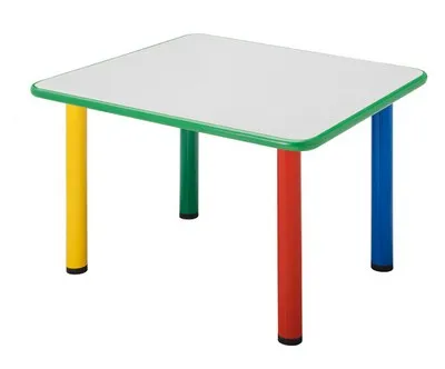 Mesa Infantário 800x800x470mm Colorida 3 - 4 Anos
