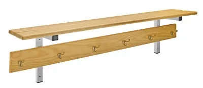 Cabide C/ Prateleira 1500x300mm 8 Ganchos