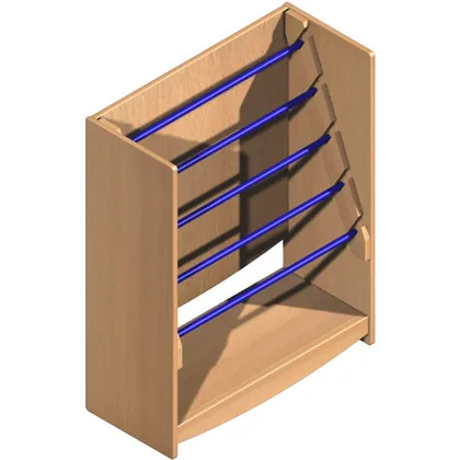 Estante com Suporte para Folhas Faz-de-Conta 80x35x100 cm - Nautilus