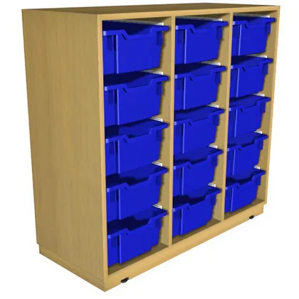 Armário Aberto Madeira com Tabuleiros 1050x460x1250mm - Nautilus