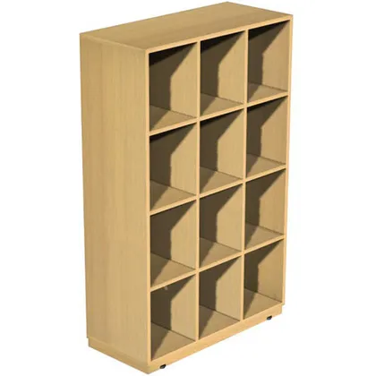 Armário de Escritório Aberto em Faia 1000x440x1850mm - Nautilus