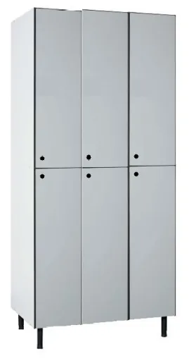 Cacifos Fenólicos Triplos com 6 Portas (1900x900x500mm)