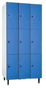 Cacifos Fenólicos Triplos – 9 Portas, 1900x900x500mm