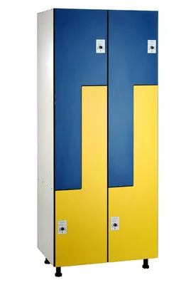 Cacifos Fenólicos Duplos em Z com 4 Portas (1900x800x500mm)