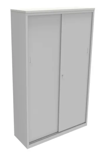Armário de Escritório com Portas de Correr 1150x800x420mm Cinza - Ind