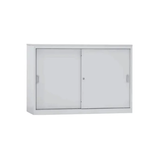Armário de Escritório com Portas de Correr 1150x1200x420mm Cinza - IND
