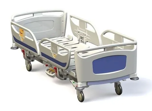 Camas Hospitalares Matrix T40 2185x958x380mm C/ Comando Lateral e Pé, 5º Roda e Alarme
