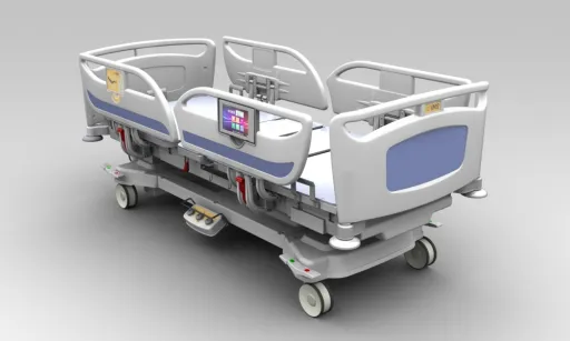 Camas Uci Hospitalares Andrew R300 2208x958x480-860mm Analógico C/ COM1 e COM2 C/ Balança