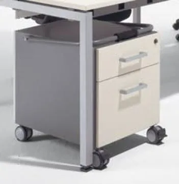 Bloco de Gavetas Puppy 420x660x550 mm 3 Gavetas com Rodas e Barra de Transporte