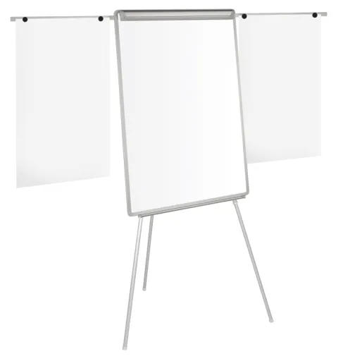 Bi-Office – Quadro Branco com Tripé Flip Chart Magnético 70x100 cm