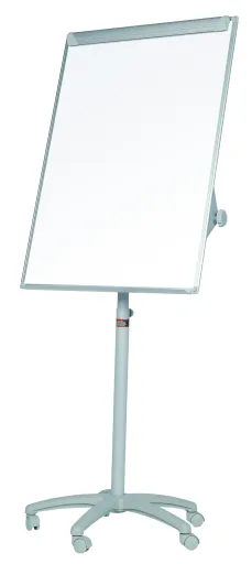 Quadro Branco de Conferência 70x100cm – Tripé com Rodas Classic Cinza
