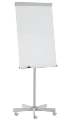 Bi Office - Quadro Branco Magnético Tripé com Rodas Flip Chart Alto Archyi 68x104 cm