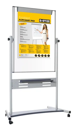Evolution – Quadro Branco Tripé 90x120 cm Flip Chart Magnético com Rodas 