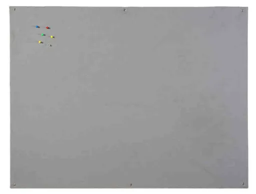 Bi-Office – Quadro Expositor de Feltro Cinza 90x120 cm Sem Moldura | Retardador de Chama 