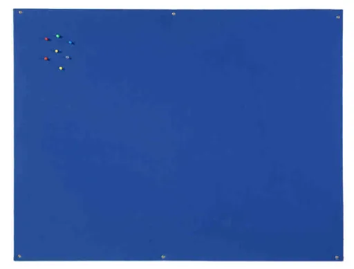 Bi-Office - Quadro Expositor Feltro Retardador de Chama 90x120cm Azul S/ Moldura