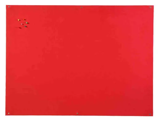 Quadro Expositor Feltro Retardador de Chama 120x180cm Vermelho S/ Moldura - Bi-Office