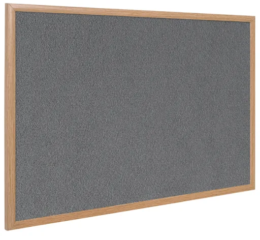 Bi Office - Quadro Expositor Feltro Reciclado 60x90cm Moldura Madeira Executive Earth-it